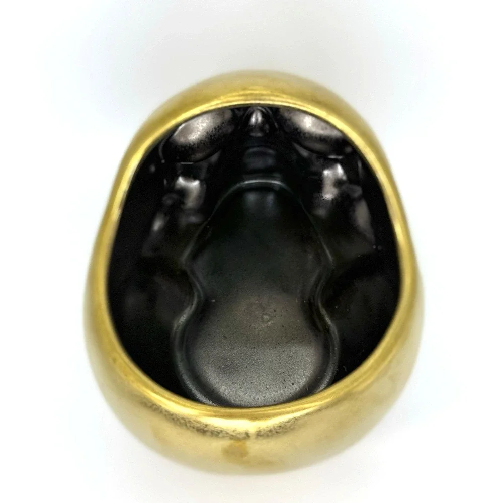 Threshold Gold Skull Candy Bowl Stoneware Halloween‎ Decor Target 2024